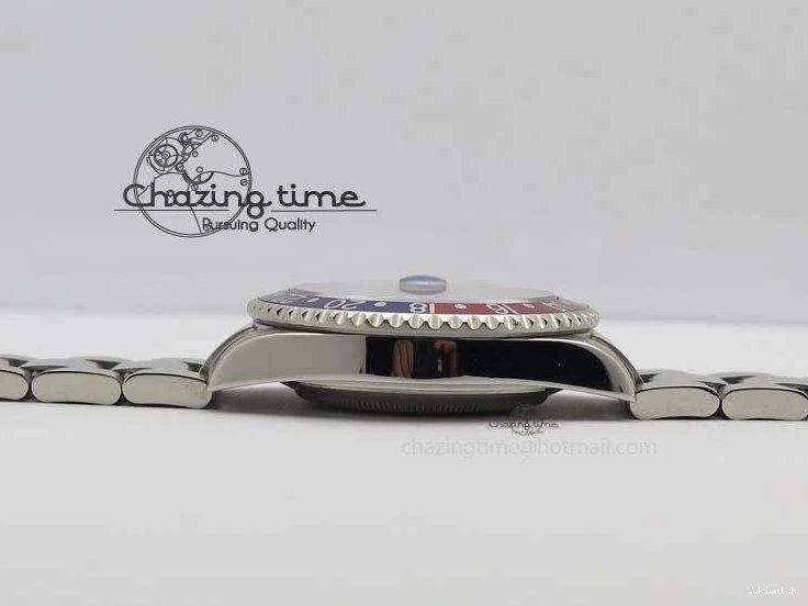 Red Black GMT-Master SS SS Blue Bp-Maker On A3186 Bezel Dial Bracelet 0211